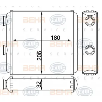 Système de chauffage HELLA 8FH 351 311-234