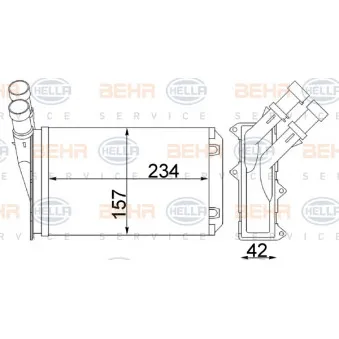 Système de chauffage HELLA 8FH 351 311-284