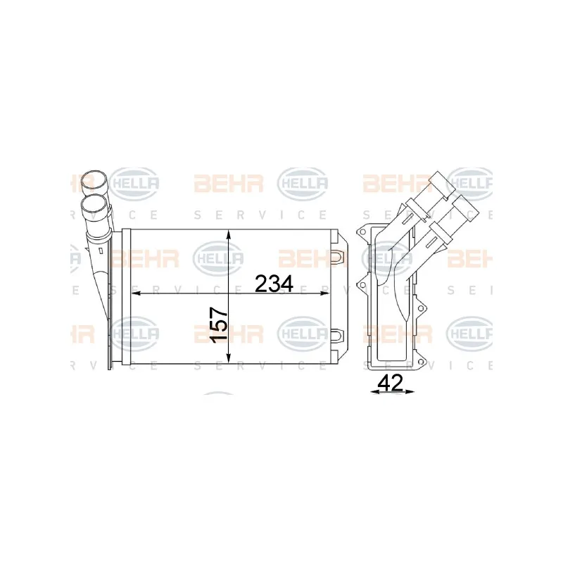 Système de chauffage HELLA 8FH 351 311-284
