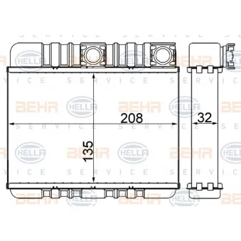 Système de chauffage HELLA 8FH 351 311-334