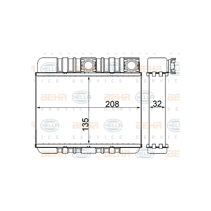 Système de chauffage HELLA 8FH 351 311-334