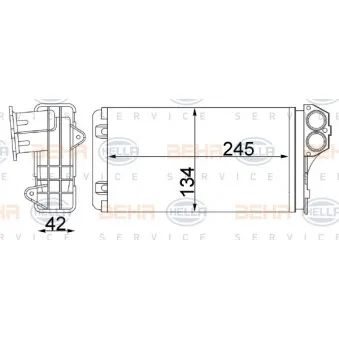 Système de chauffage HELLA 8FH 351 311-344