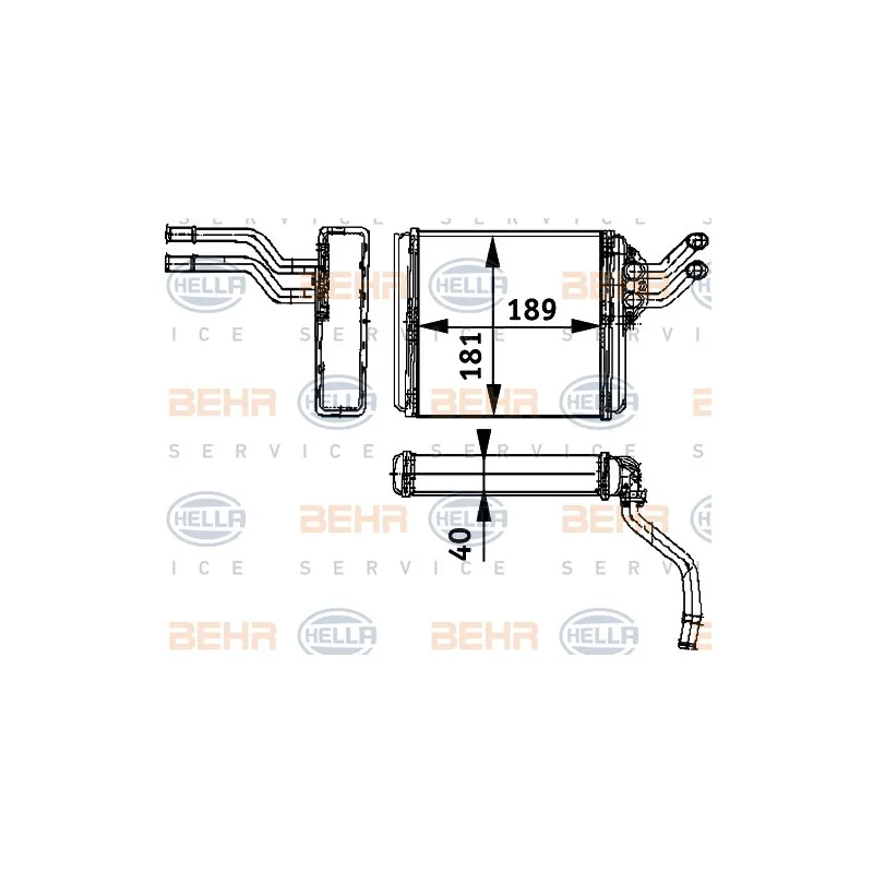 Système de chauffage HELLA 8FH 351 311-411