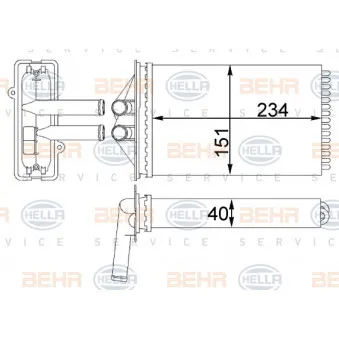 Système de chauffage HELLA 8FH 351 311-414