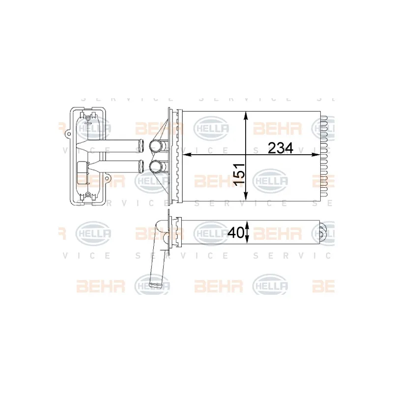 Système de chauffage HELLA 8FH 351 311-414