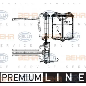 Système de chauffage HELLA 8FH 351 311-601