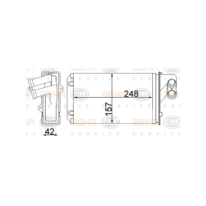 Système de chauffage HELLA 8FH 351 311-674