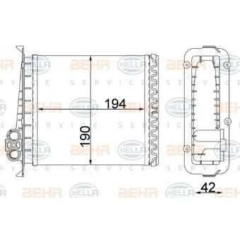 Système de chauffage HELLA 8FH 351 311-754