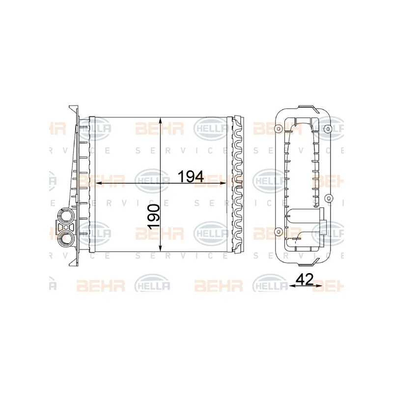 Système de chauffage HELLA 8FH 351 311-754