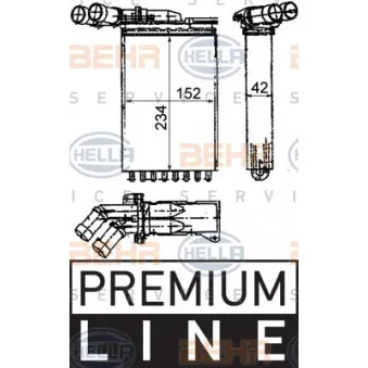 Système de chauffage HELLA 8FH 351 312-171