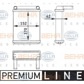 Système de chauffage HELLA 8FH 351 312-521