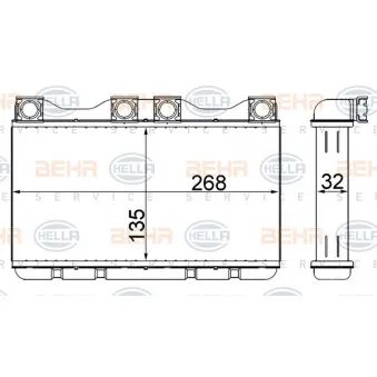 Système de chauffage HELLA 8FH 351 312-754