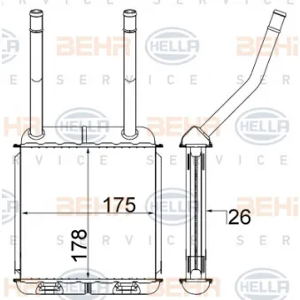 Système de chauffage HELLA 8FH 351 313-034