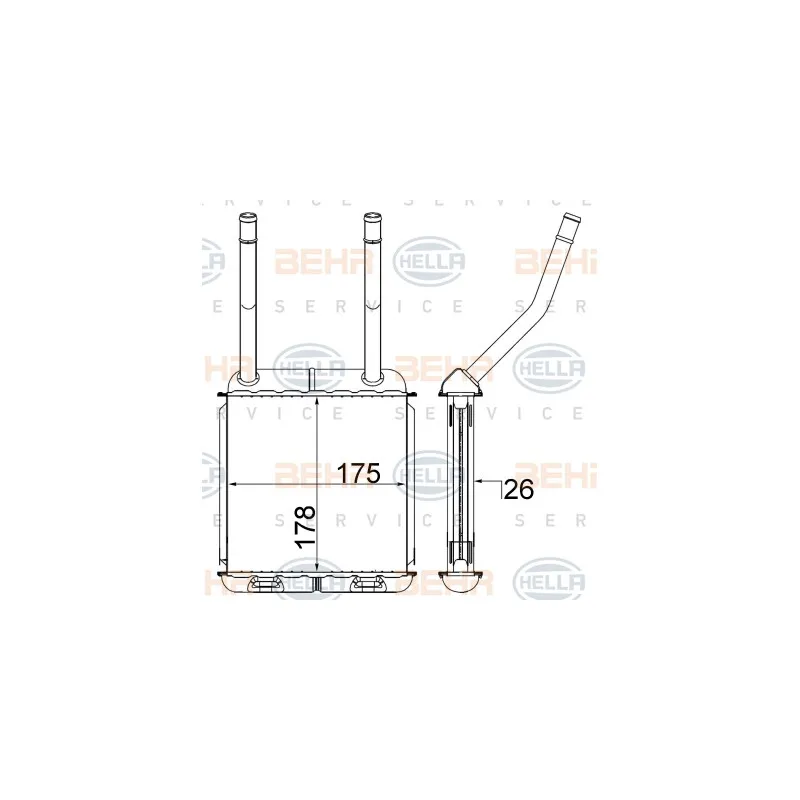 Système de chauffage HELLA 8FH 351 313-034