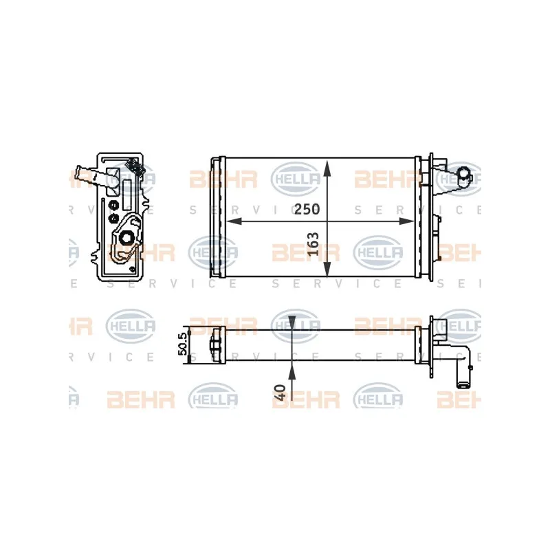 Système de chauffage HELLA 8FH 351 313-041