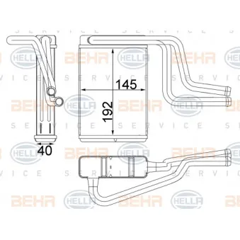 Système de chauffage HELLA 8FH 351 313-164