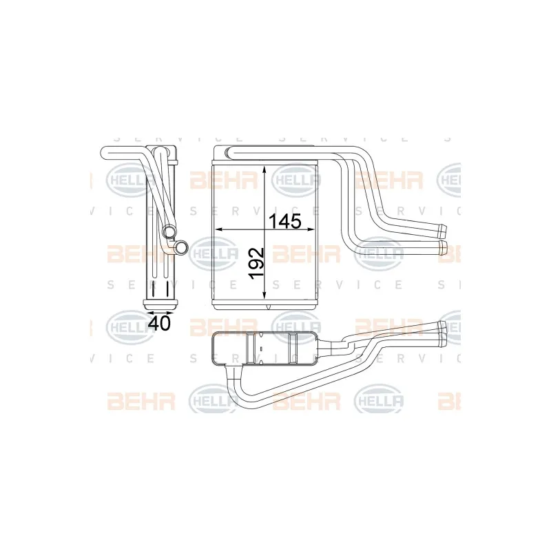 Système de chauffage HELLA 8FH 351 313-164