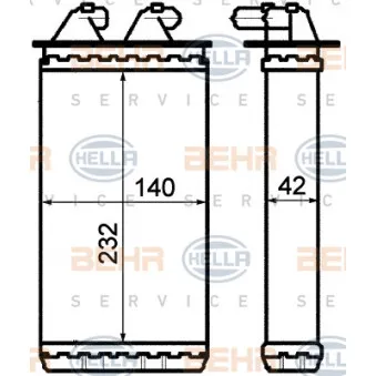 Système de chauffage HELLA 8FH 351 313-201