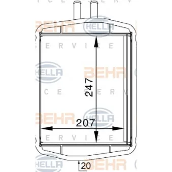 Système de chauffage HELLA 8FH 351 313-241