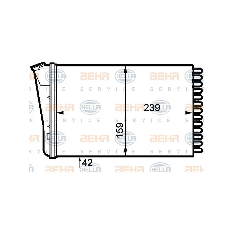 Système de chauffage HELLA 8FH 351 313-291