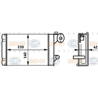 Système de chauffage HELLA 8FH 351 313-341