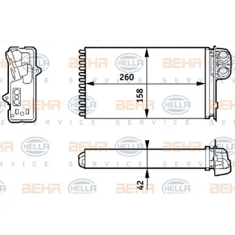 Système de chauffage HELLA 8FH 351 313-421