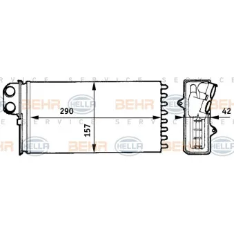 Système de chauffage HELLA 8FH 351 313-431