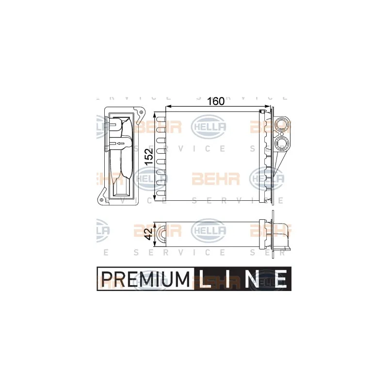Système de chauffage HELLA 8FH 351 313-591