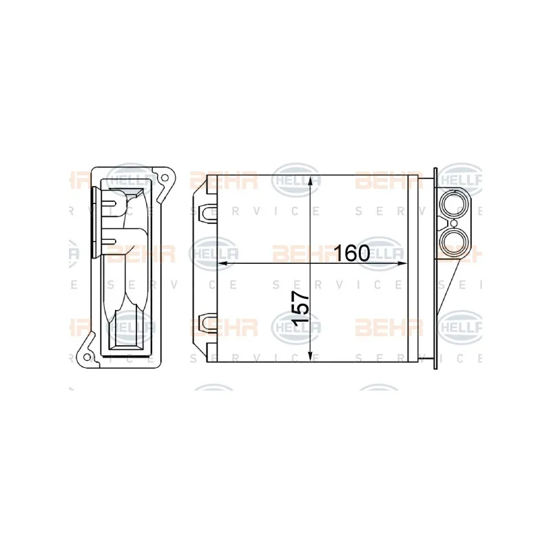 Système de chauffage HELLA 8FH 351 313-594