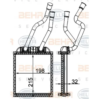 Système de chauffage HELLA 8FH 351 315-354