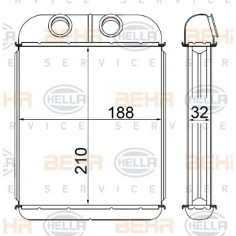 Système de chauffage HELLA 8FH 351 315-384
