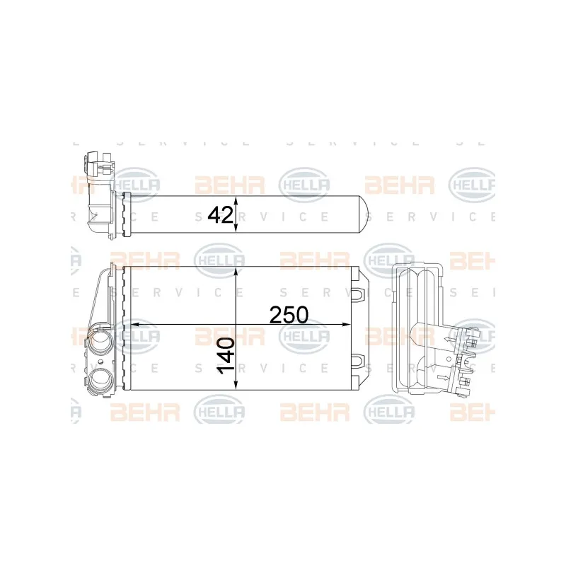Système de chauffage HELLA 8FH 351 315-464