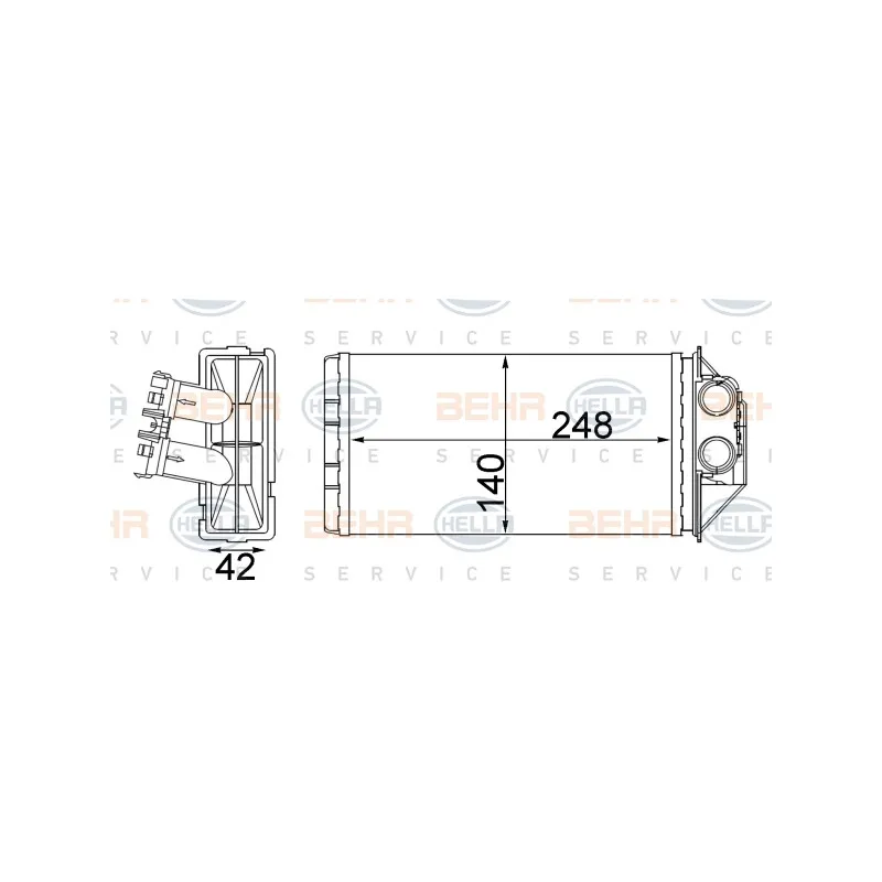 Système de chauffage HELLA 8FH 351 315-474