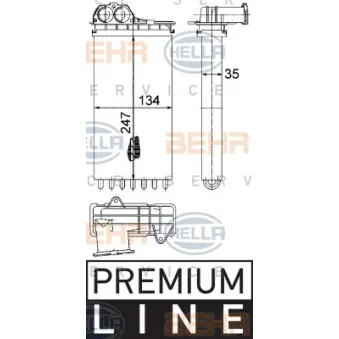 Système de chauffage HELLA 8FH 351 315-561