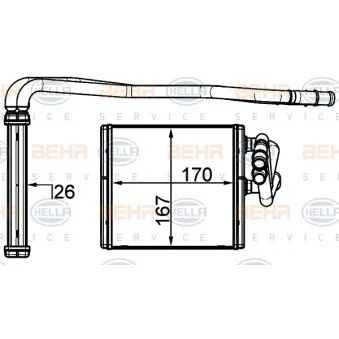 Système de chauffage HELLA 8FH 351 315-594