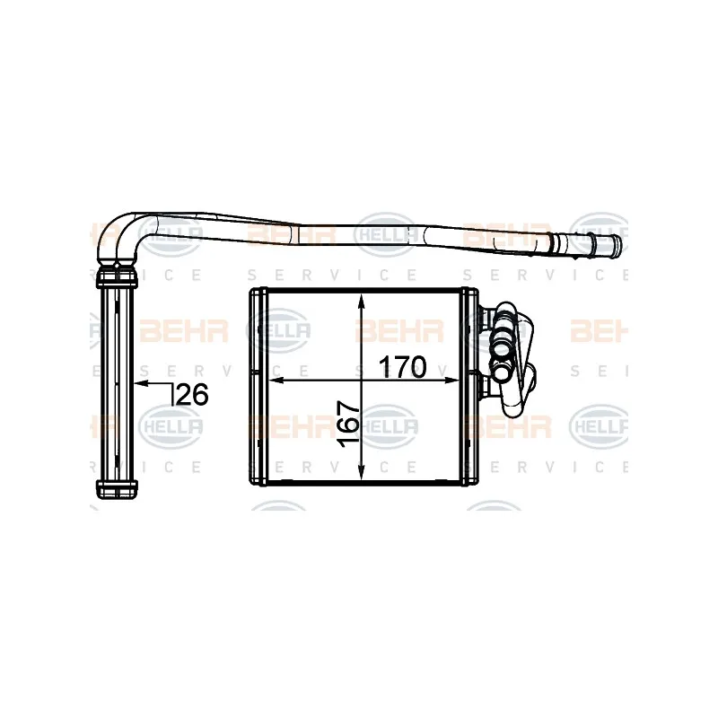 Système de chauffage HELLA 8FH 351 315-594