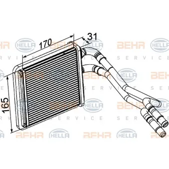 Système de chauffage HELLA 8FH 351 315-601