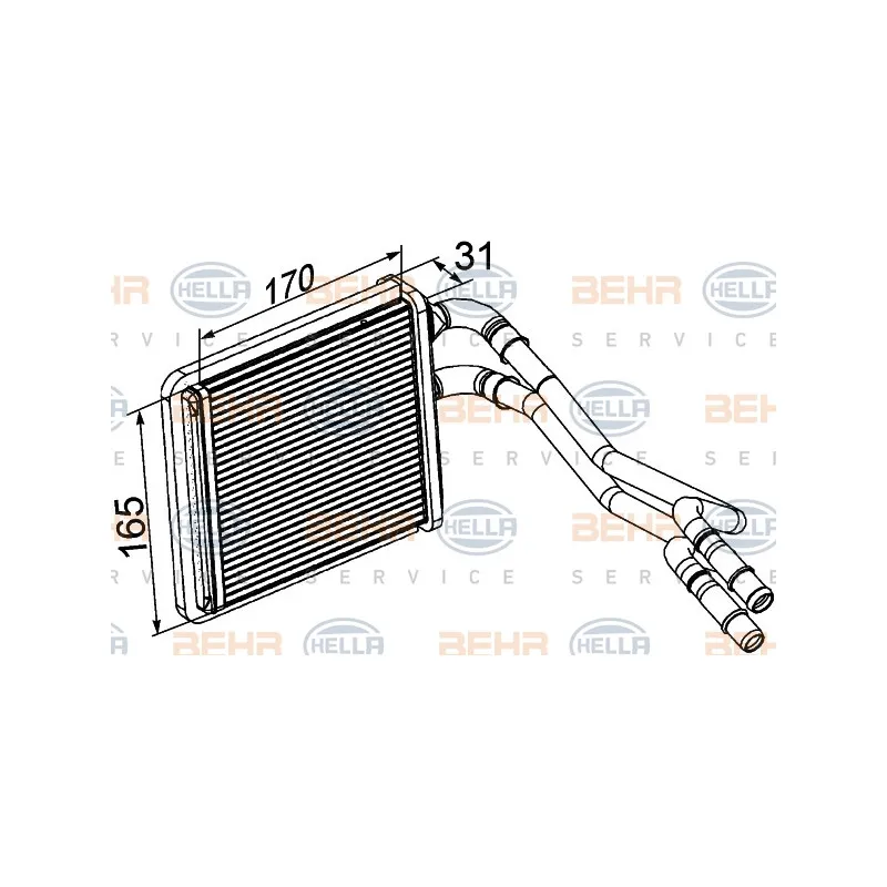 Système de chauffage HELLA 8FH 351 315-601