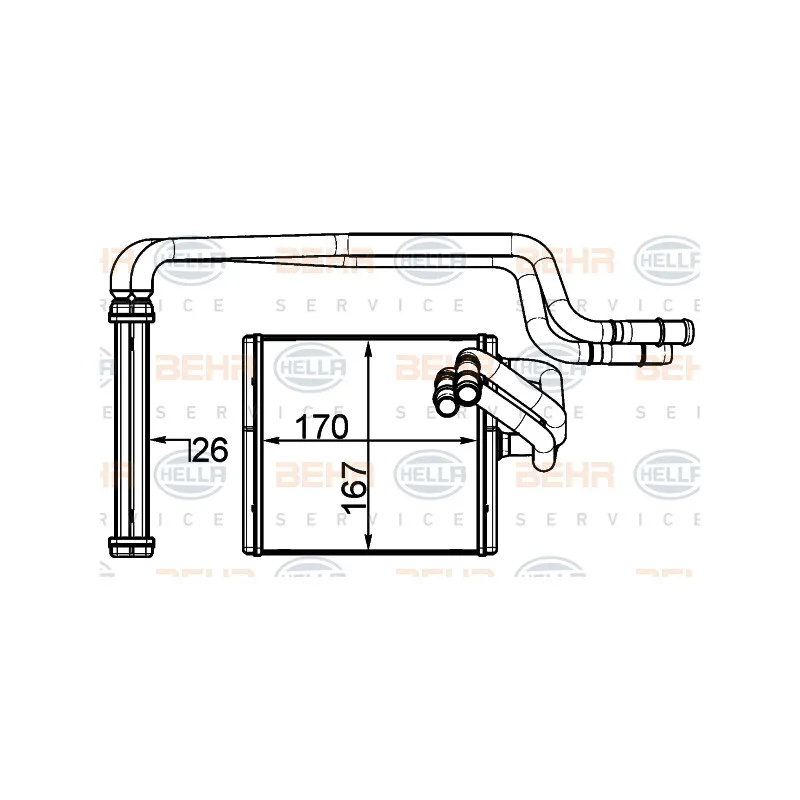 Système de chauffage HELLA 8FH 351 315-604