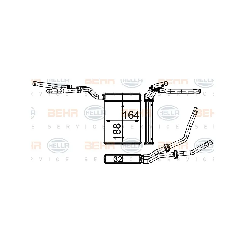 Système de chauffage HELLA 8FH 351 315-634