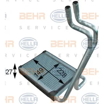 Système de chauffage HELLA 8FH 351 315-721