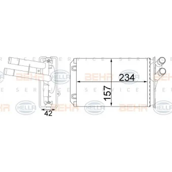 Système de chauffage HELLA 8FH 351 331-244