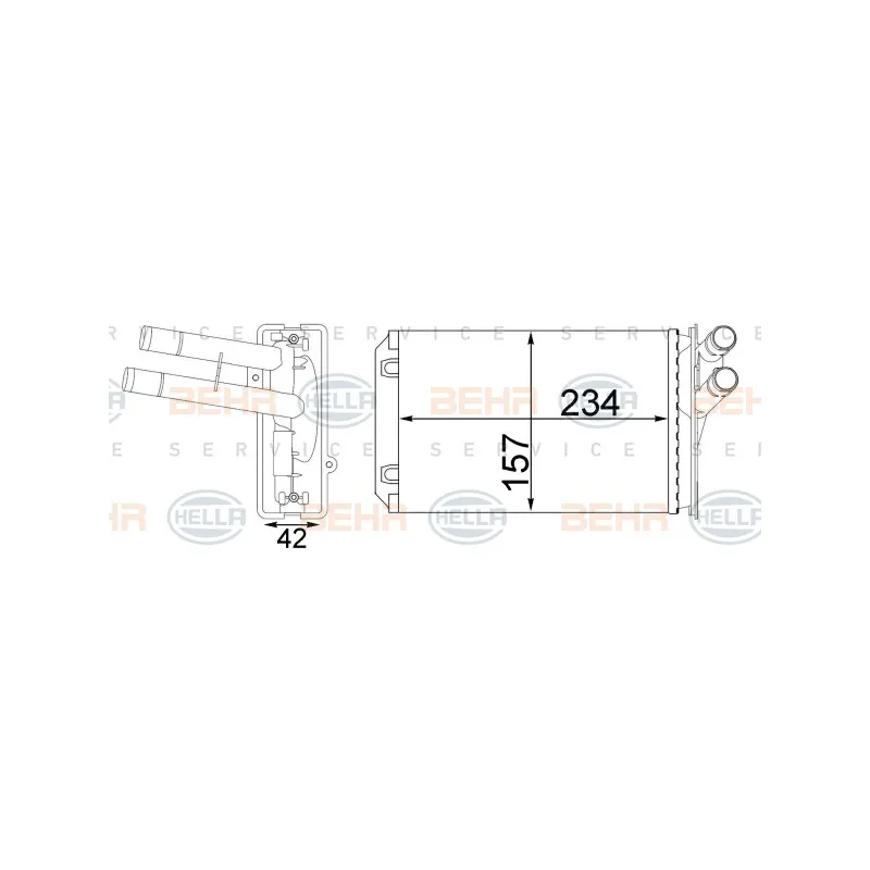 Système de chauffage HELLA 8FH 351 331-244