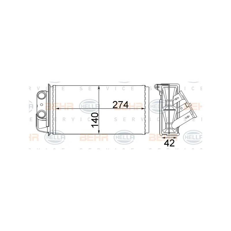 Système de chauffage HELLA 8FH 351 331-374