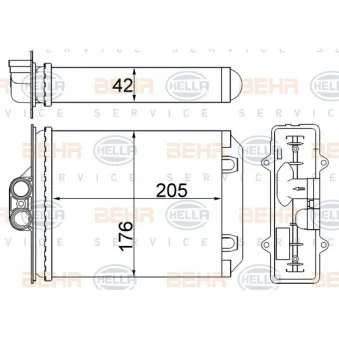 Système de chauffage HELLA 8FH 351 331-384