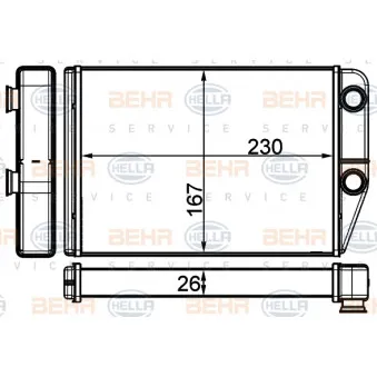 Système de chauffage HELLA 8FH 351 331-764