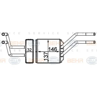 Système de chauffage HELLA 8FH 351 331-774