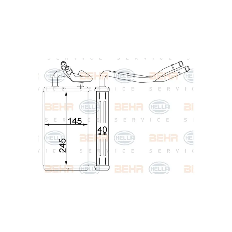 Système de chauffage HELLA 8FH 351 333-044