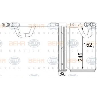 Système de chauffage HELLA 8FH 351 333-104