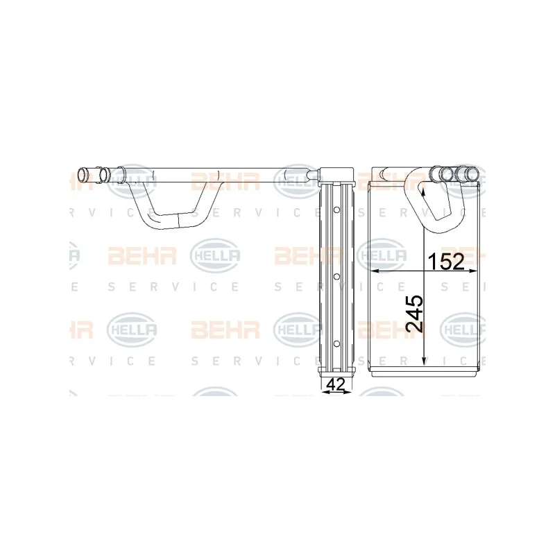 Système de chauffage HELLA 8FH 351 333-104
